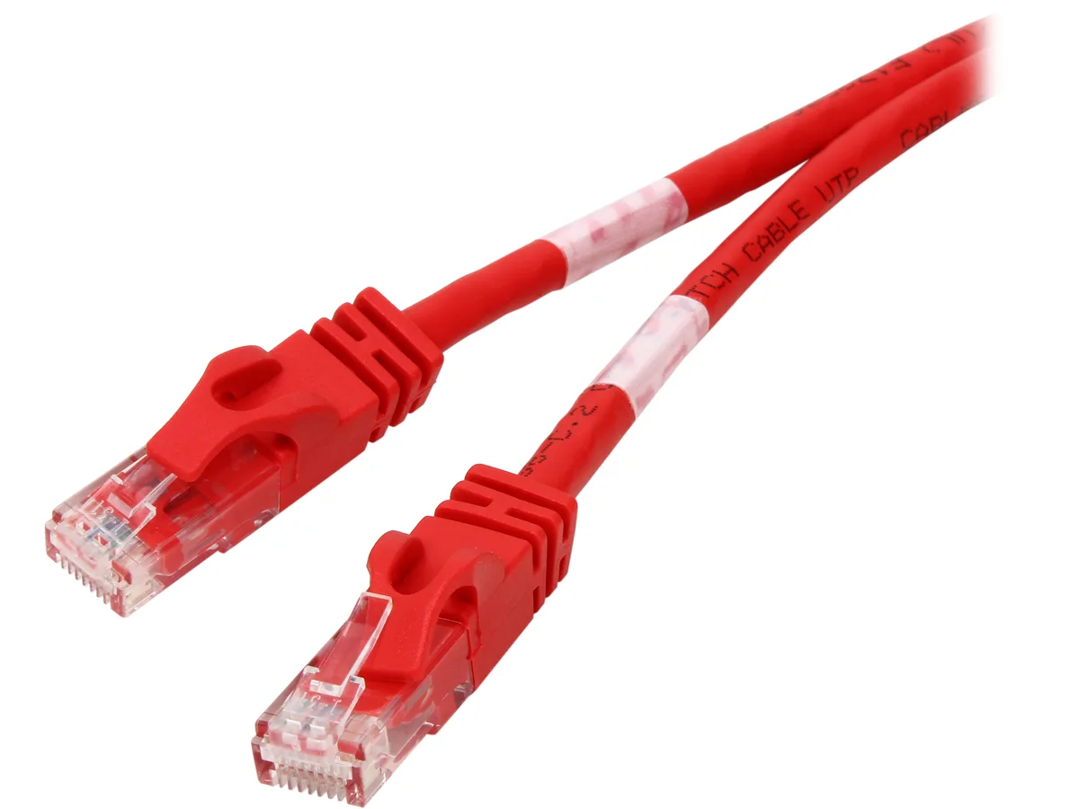 Cables To Go Cables To Go 31381 Cat6 Crossover Network Ethernet Cable Red 5 ft 1.52 m — product photo