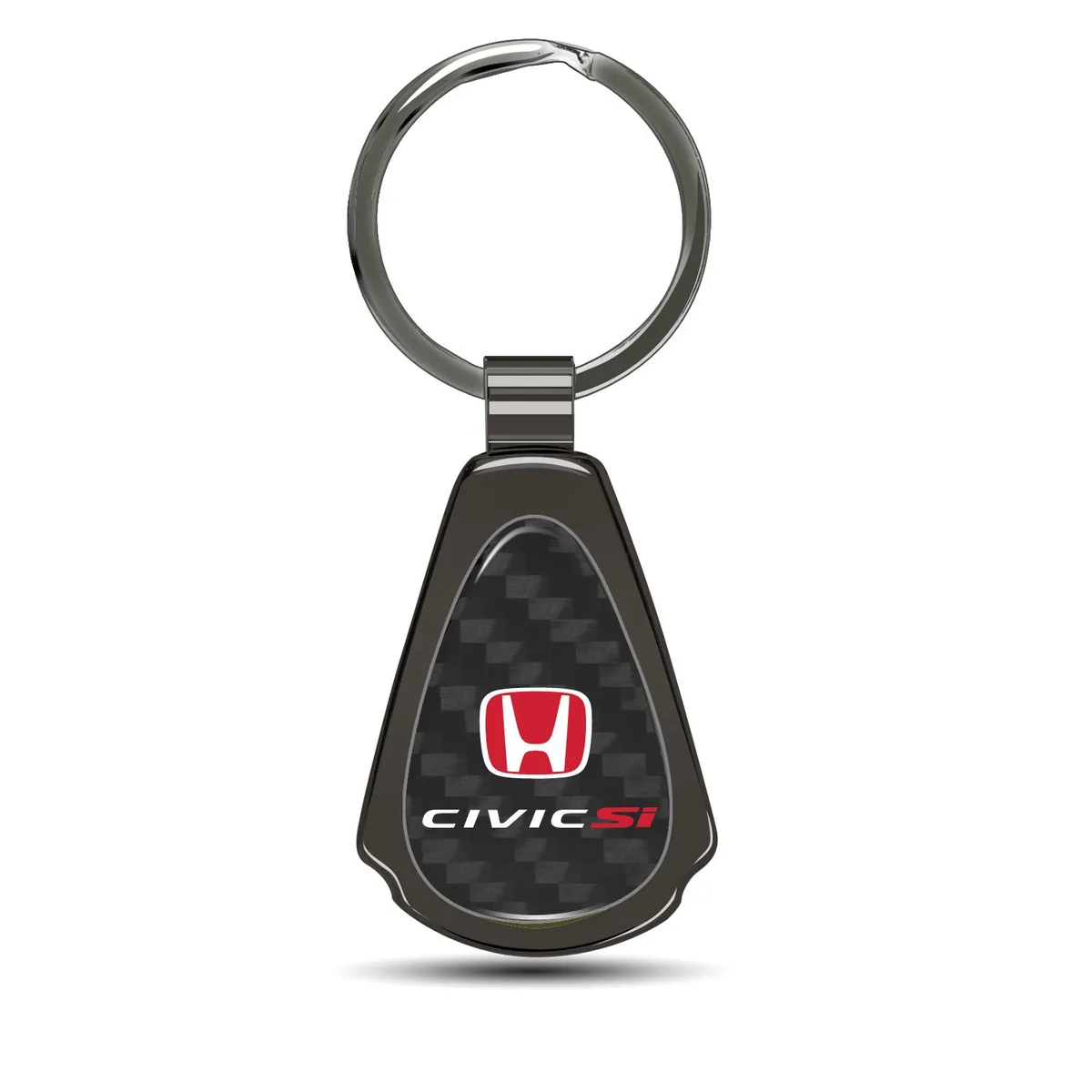 iPick Image, LLC iPick Image, LLC Honda Red Civic Si Carbon Fiber Gunmetal Key Chain — product photo