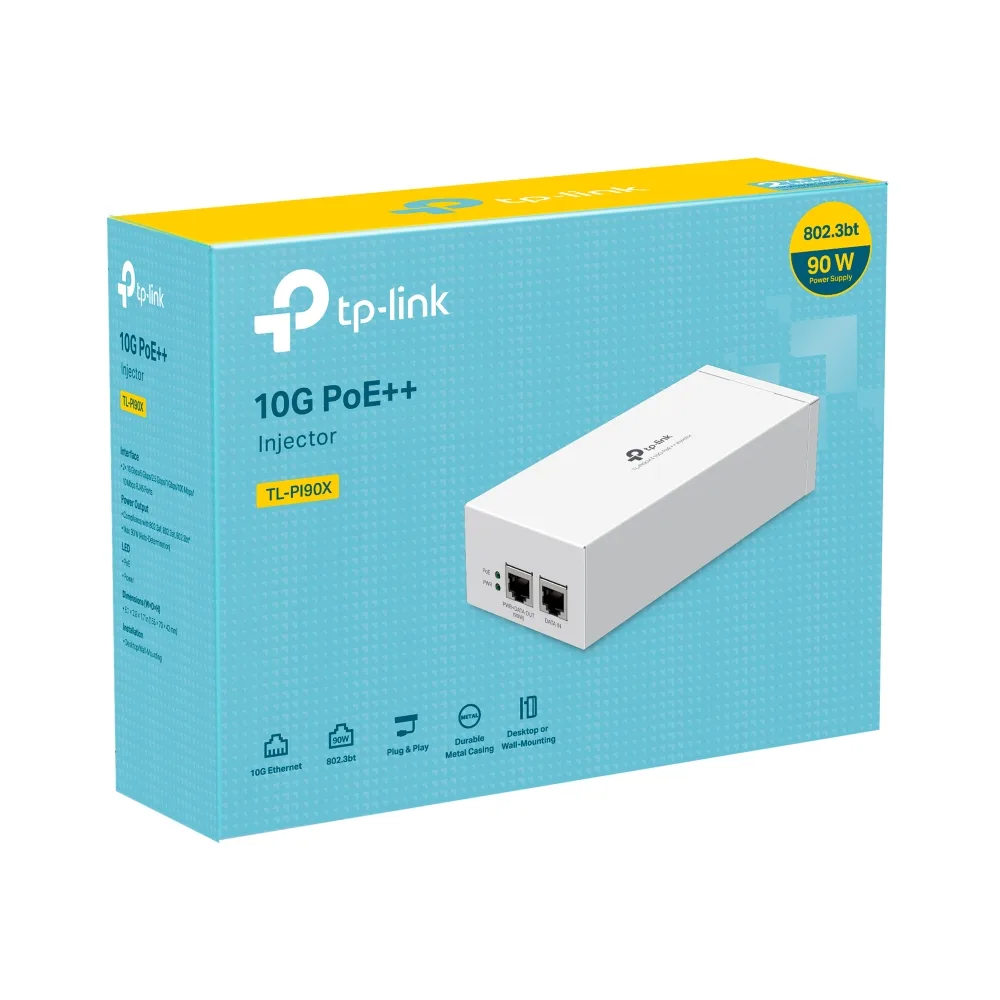 TP-Link TP-Link TL-PI90X 10G PoE++ Injector 90 W wireless accessory — product photo