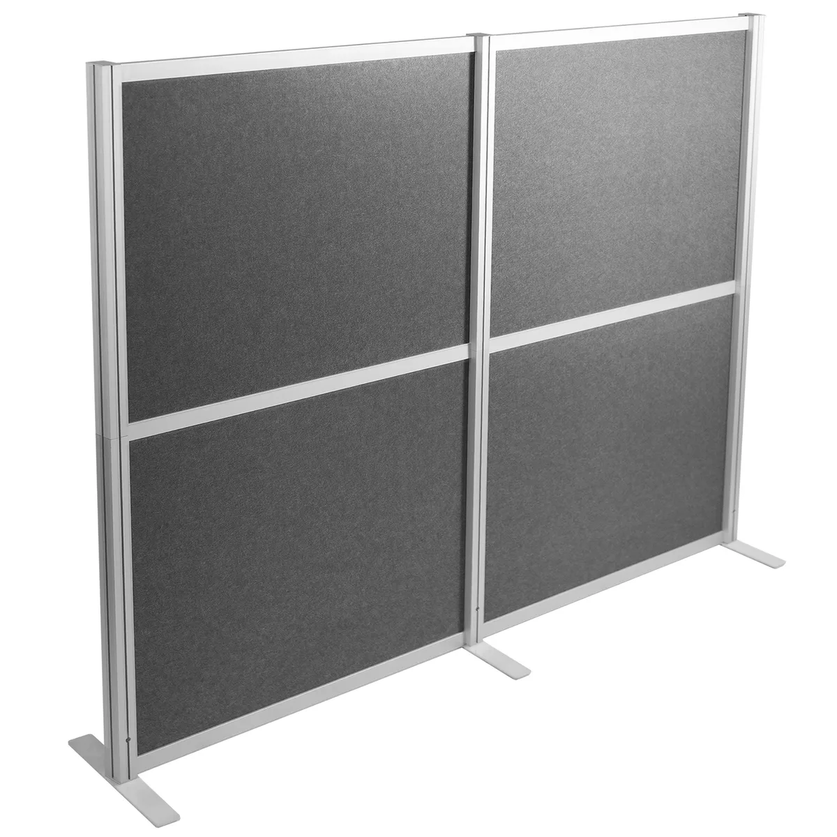 VIVO VIVO Modular Wall System 2 PET Panels Dark Gray 75.6L x 65.8H office furniture — product photo