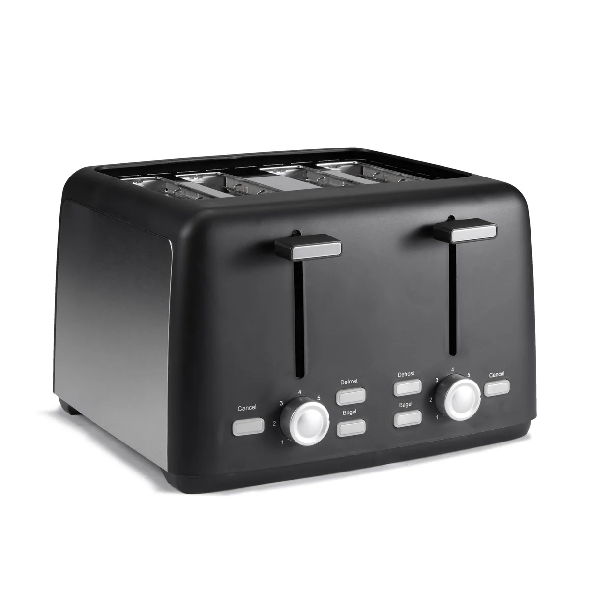  Amazon Basics 4 Slice Toaster 1500W Black &amp; Silver TA5406A-UL — product photo