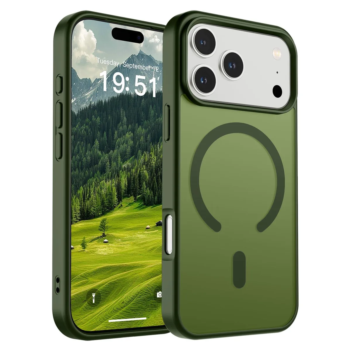 KEHIPI KEHIPI Magnetic iPhone 17 Pro Case MagSafe Cangling Green — product photo