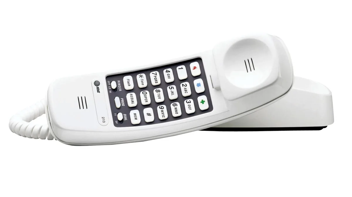 vtech VTech ATT210-WH corded phone White 10 speed dial — product photo