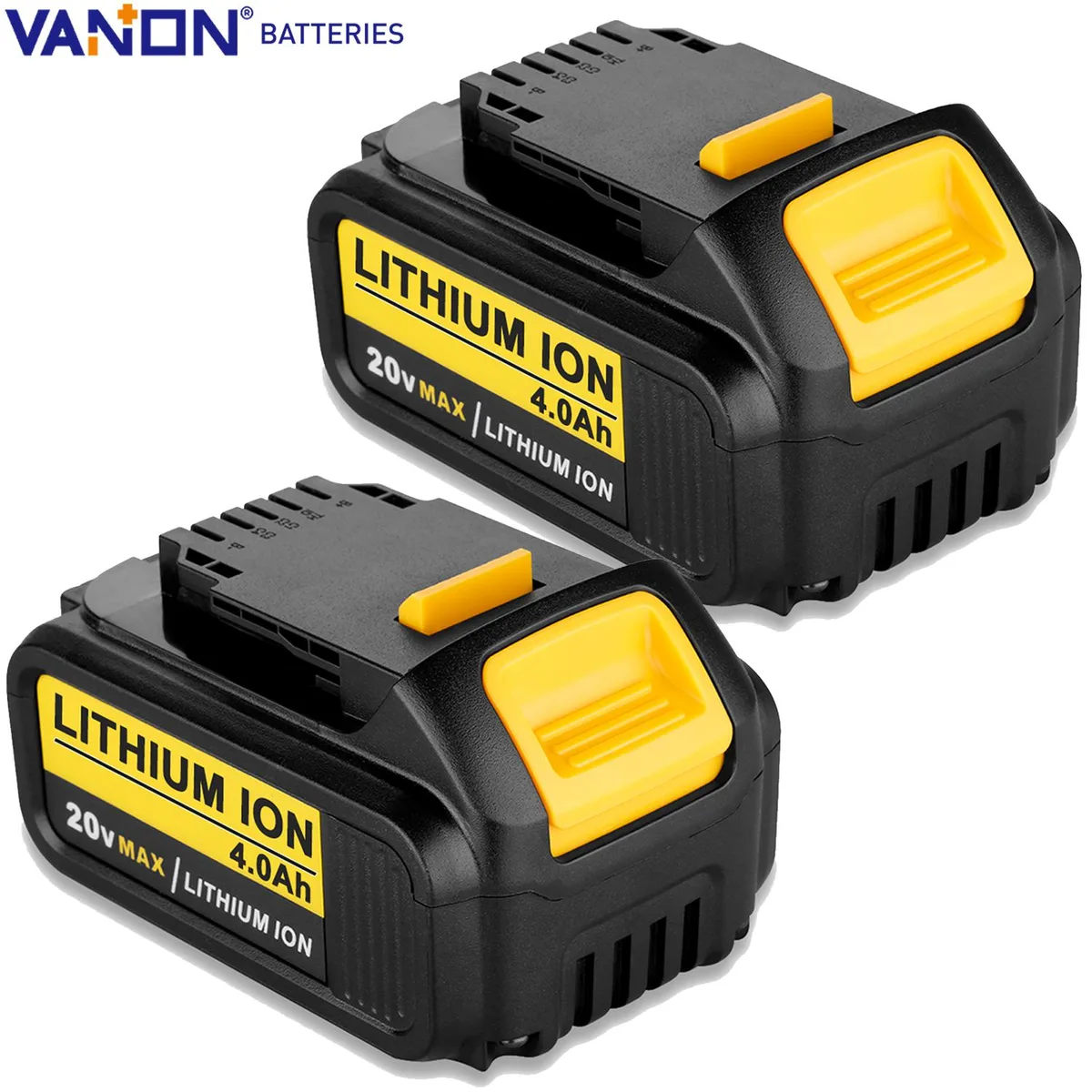 THISS THISS 2X 20V 4000mAh Li-Ion Battery Pack for Dewalt DCB2045 — product photo