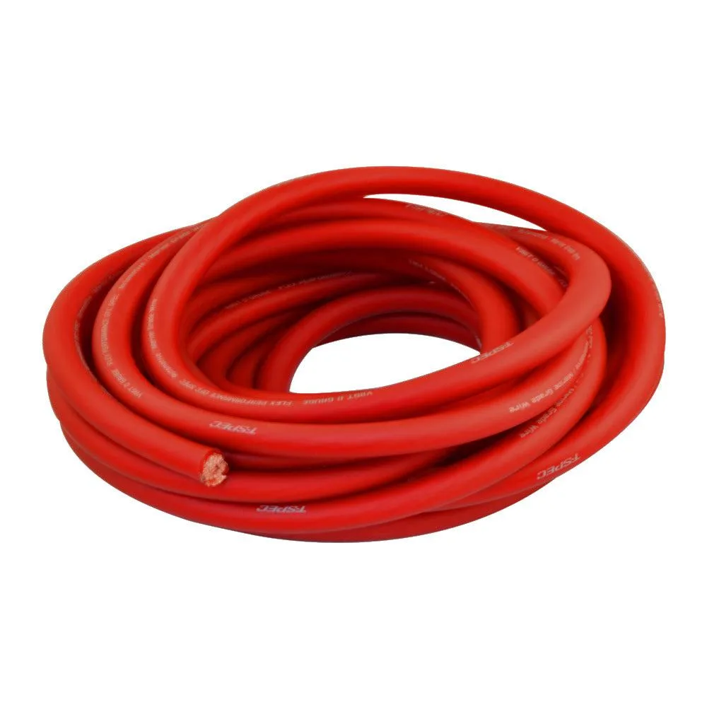 T-SPEC T-SPEC V8GT10RD-25 1/0 AWG 25 ft Red OFC Power Cable — product photo