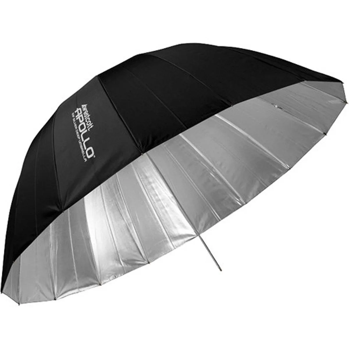 53 inch deep silver umbrella with 16 fiberglass ribs