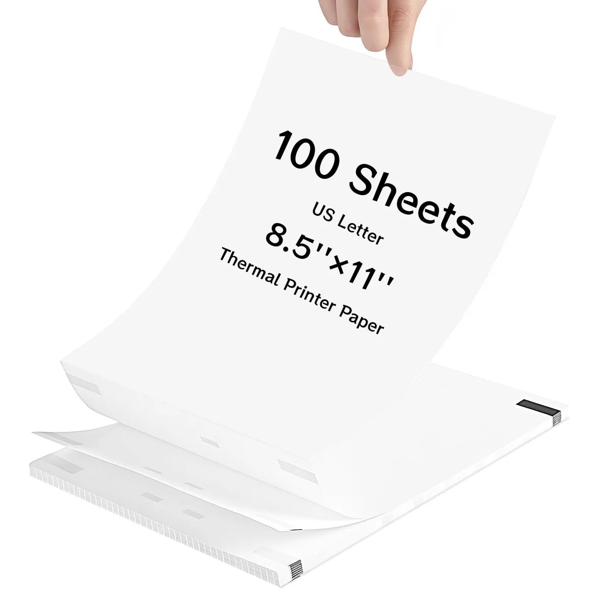  BESARME H2717K-11-N Thermal Printer Paper 8.5 x 11 Inch 100 Sheets — product photo