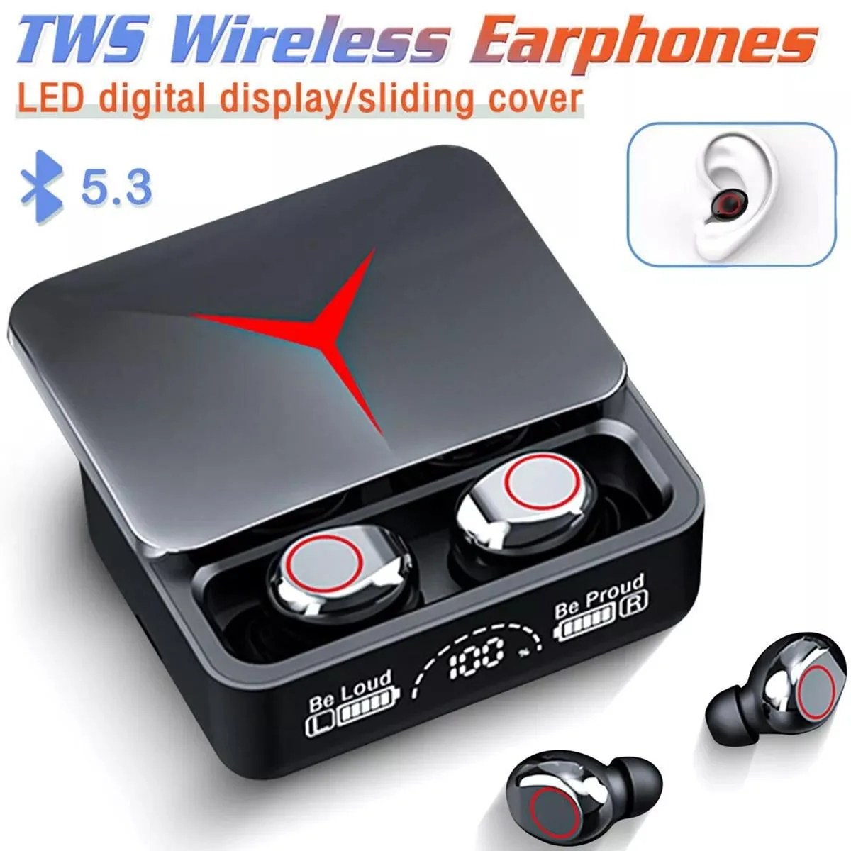 NShi NShi TWS Wireless Earbuds Bluetooth 5.3 IP5 Power Bank 950mAh — product photo