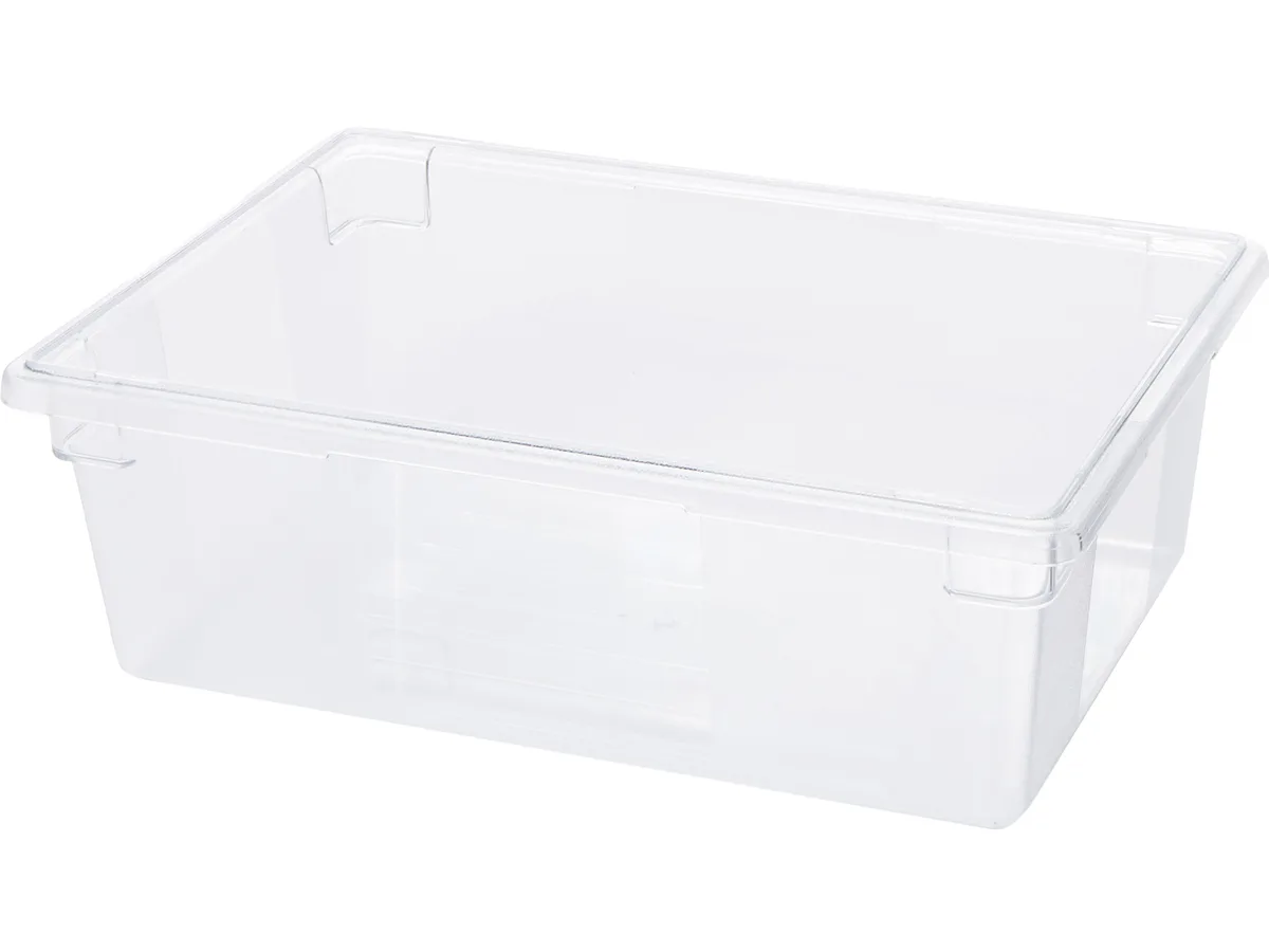 Rubbermaid Commercial Rubbermaid Commercial 3300CLECT 50 quart clear food tote cleaning — product photo