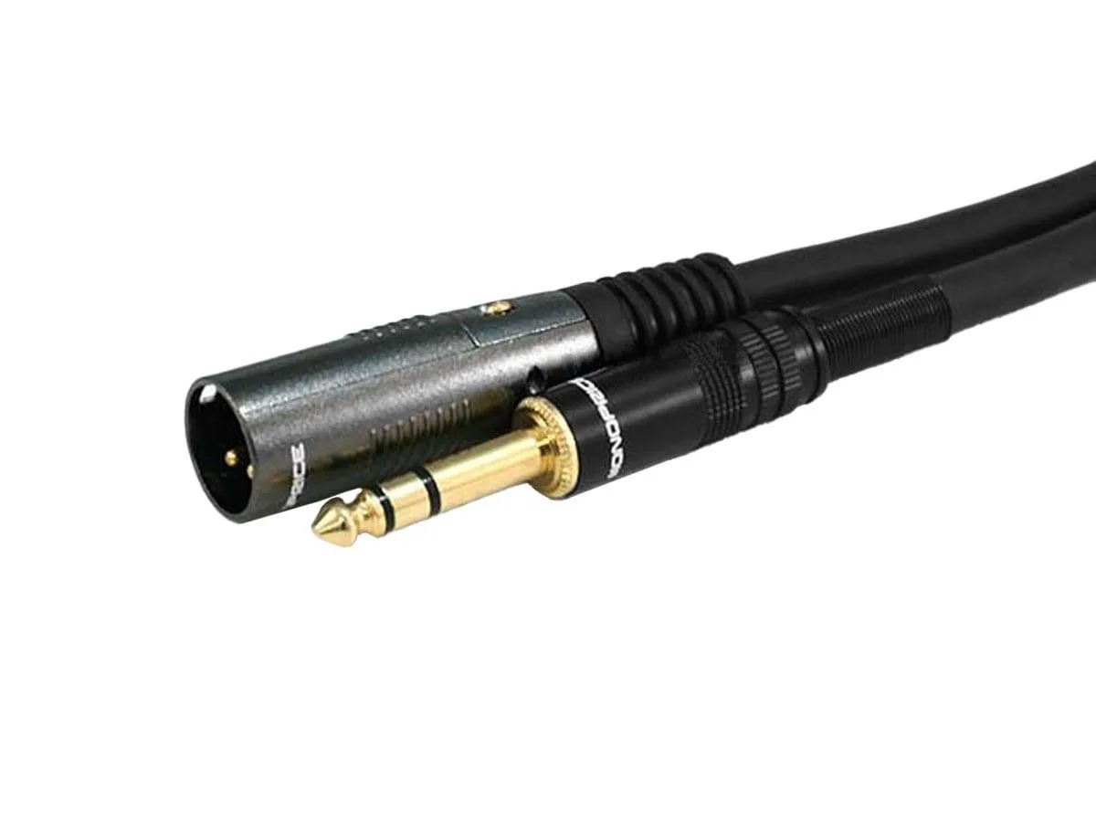 Monoprice Inc. Monoprice 104763 XLR Male to 1/4in TRS Male Cable 15 Feet 16AWG — product photo