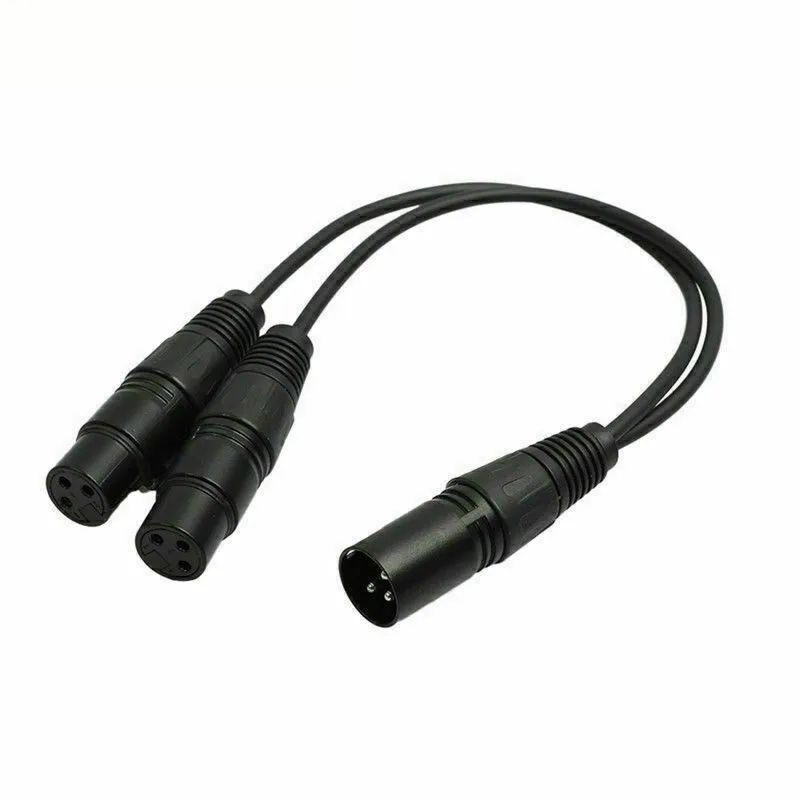 SANOXY SANOXY XLR Male to Dual Female Y Splitter 8.5 inch 16 AWG — product photo