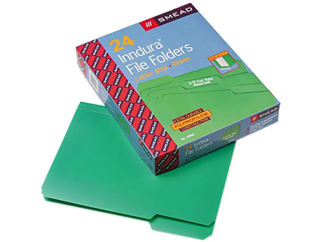 Smead Smead 10502 file folder, Green, 24/Box — product photo