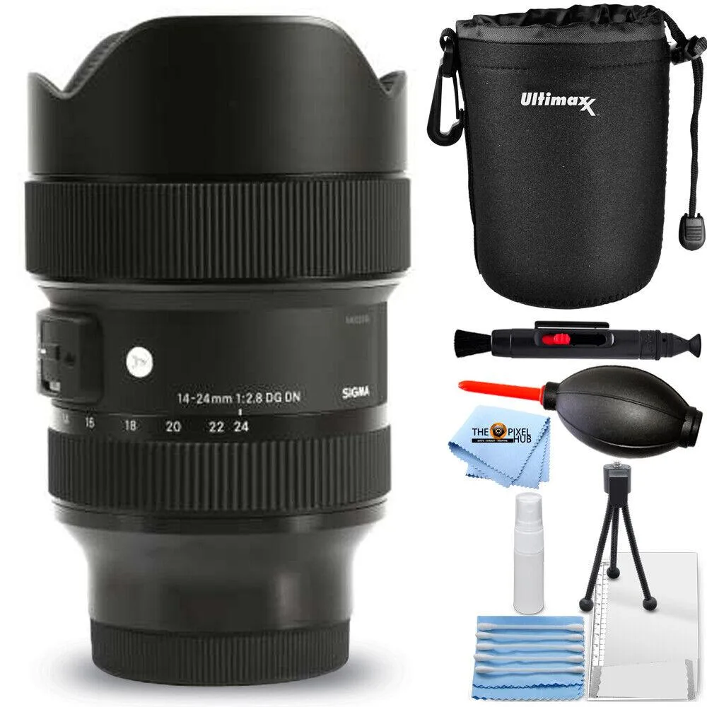 SIGMA SIGMA 14-24mm f/2.8 DG DN Art Sony E Essential Pouch Bundle — product photo
