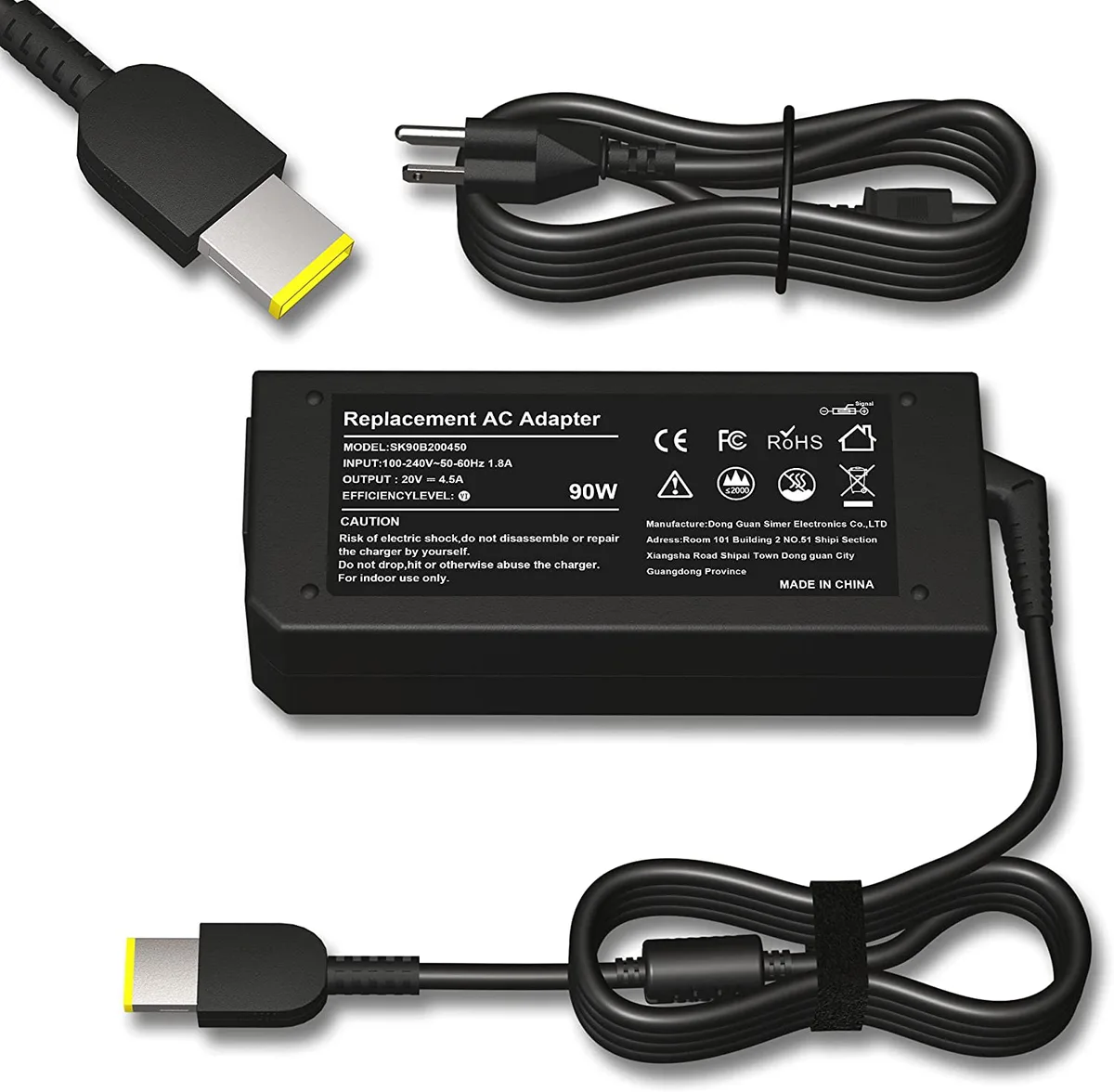 CPY CPY 90W 20V 4.5A USB-TIP Carbon Touch AC Adapter — product photo