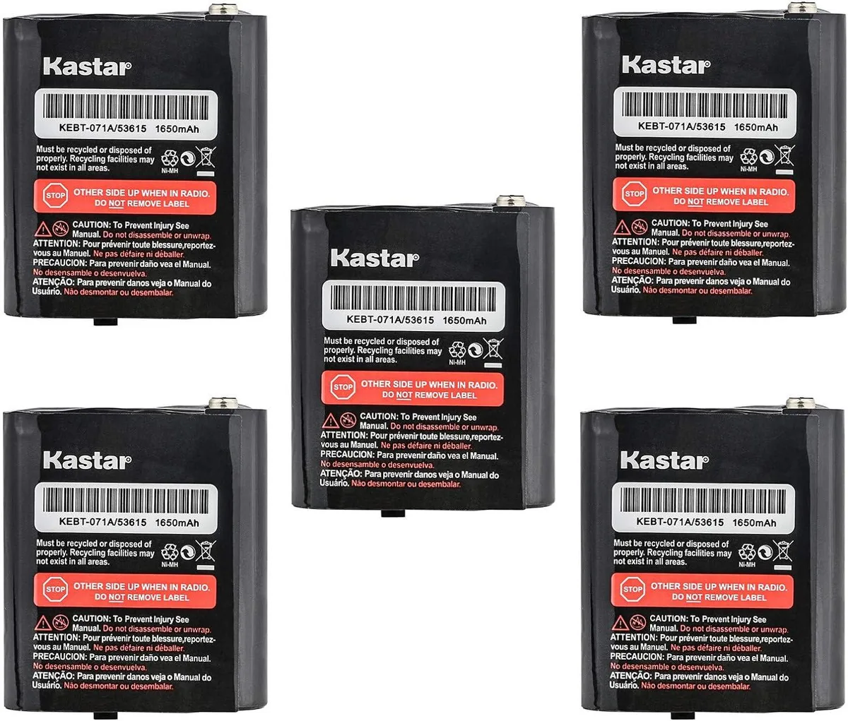 usbroway usbroway 5-Pack Ni-MH 3.6V 1650mAh Battery for Motorola Talkabout — product photo