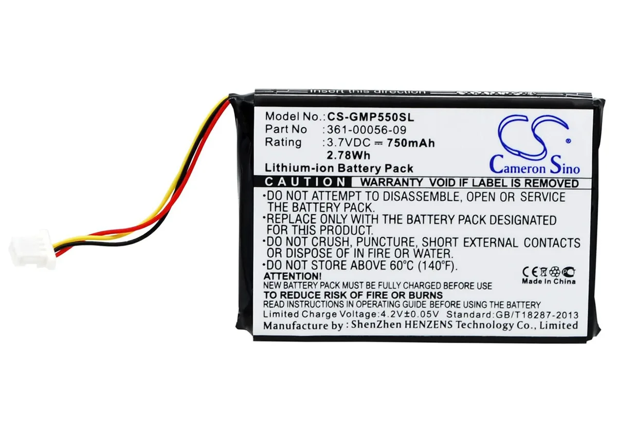  Cameron Sino 750 mAh 3.7 V standard battery for Garmin 010-11925-10 — product photo