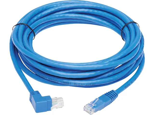 Tripp Lite Tripp Lite N204-015-BL-UP 15 ft Cat6 Up-Angle RJ45 network ethernet cable — product photo