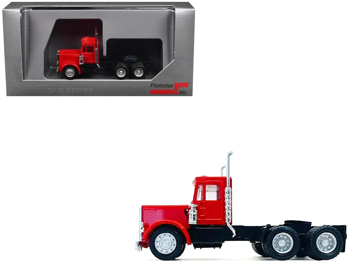 Promotex Promotex Peterbilt Short Day Cab Red 1/87 HO Scale Hobby Collectible — product photo