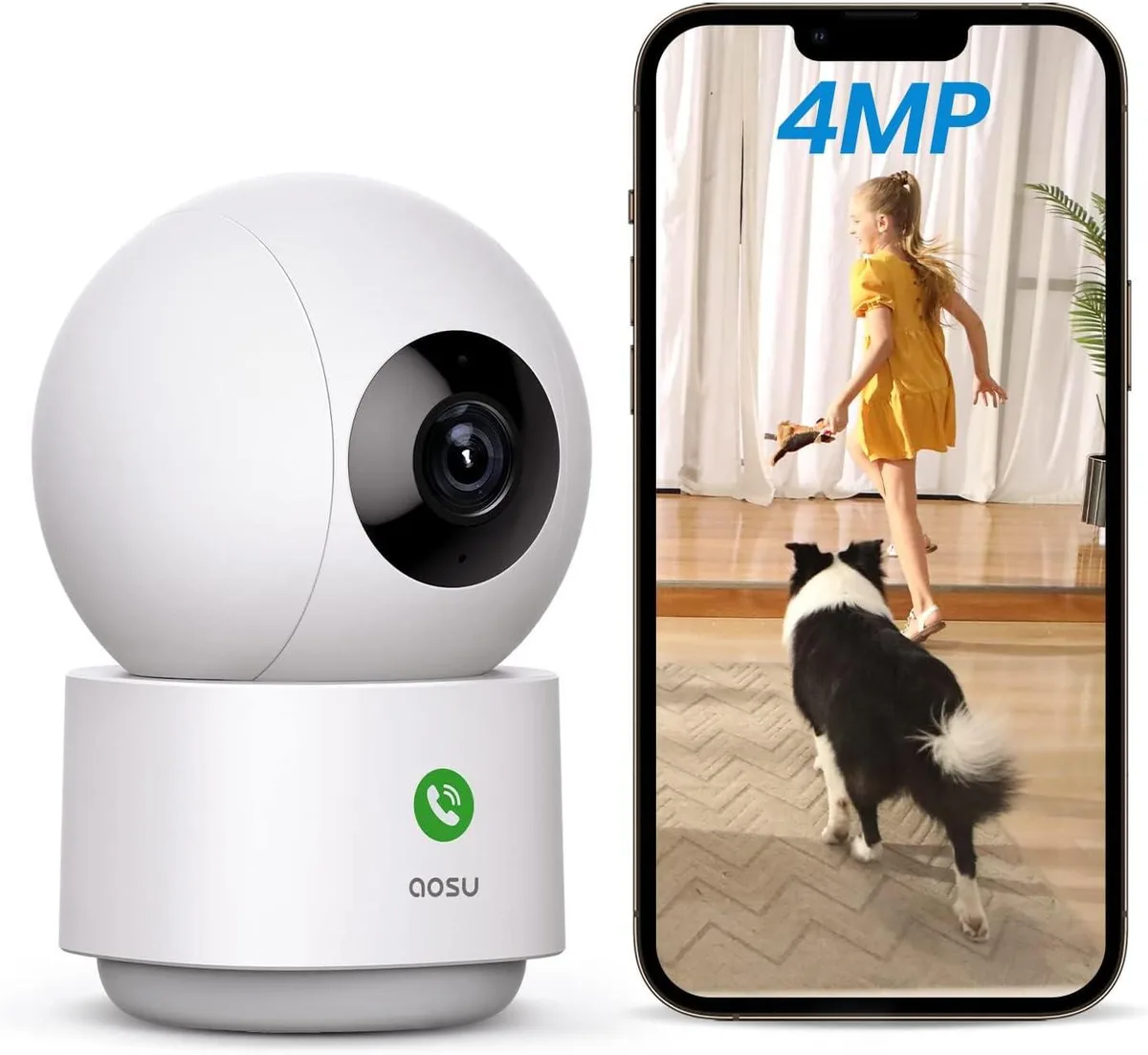BFKK BFKK 4MP 2.5K 360° Indoor Security Camera — product photo