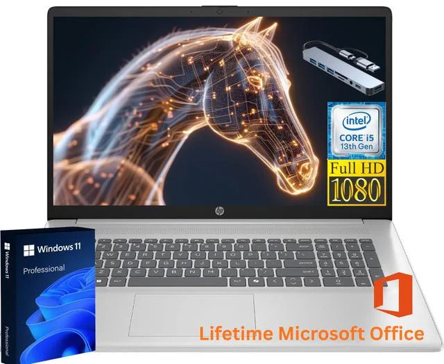 HP HP 17 laptop Intel Core i5-1334U 12GB 256GB 17.3" FHD Windows 11 Pro — product photo