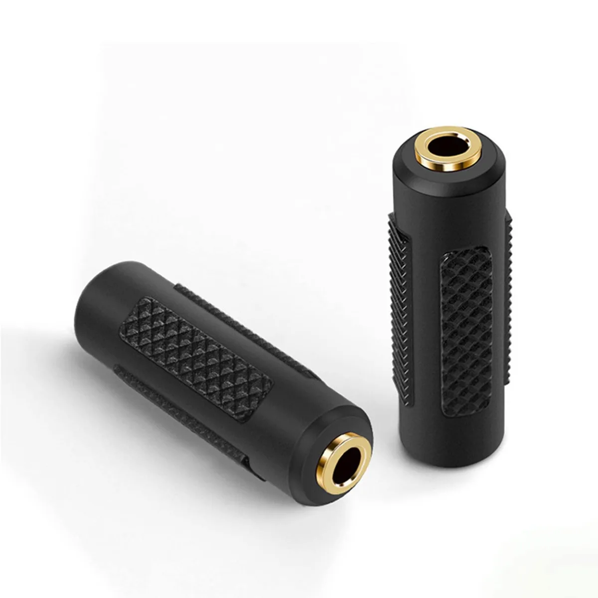 BUCIER BUCIER 3.5mm Female-to-Female Audio Adapter Gold Plated 2 Pack — product photo