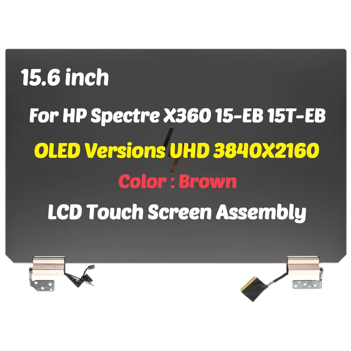 NUOLAISUN NUOLAISUN 15.6" UHD OLED touch LCD screen assembly for HP Spectre 15-EB0000 15T-EB000 — product photo