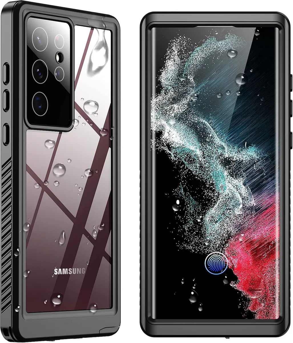 TAURKENAM TAURKENAM Galaxy S22 Ultra Rugged Waterproof Case Black — product photo