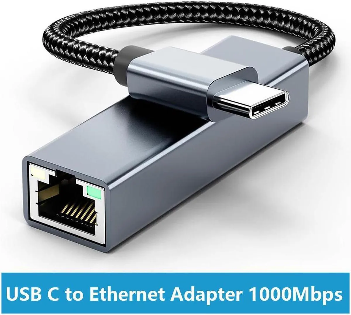 Vszerda Vszerda USB-C to Gigabit Ethernet Adapter Thunderbolt 3/4 Compatible — product photo