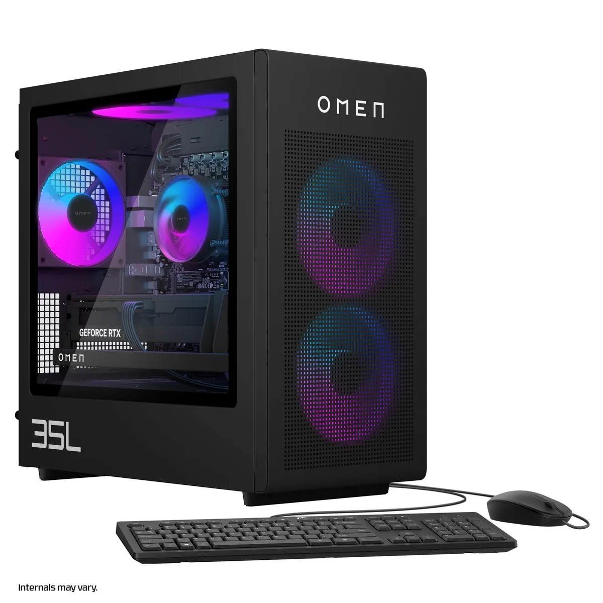 HP HP OMEN 35L GT16 desktop PC AMD Ryzen 7 9800X3D 32GB 2TB RTX 5080 — product photo