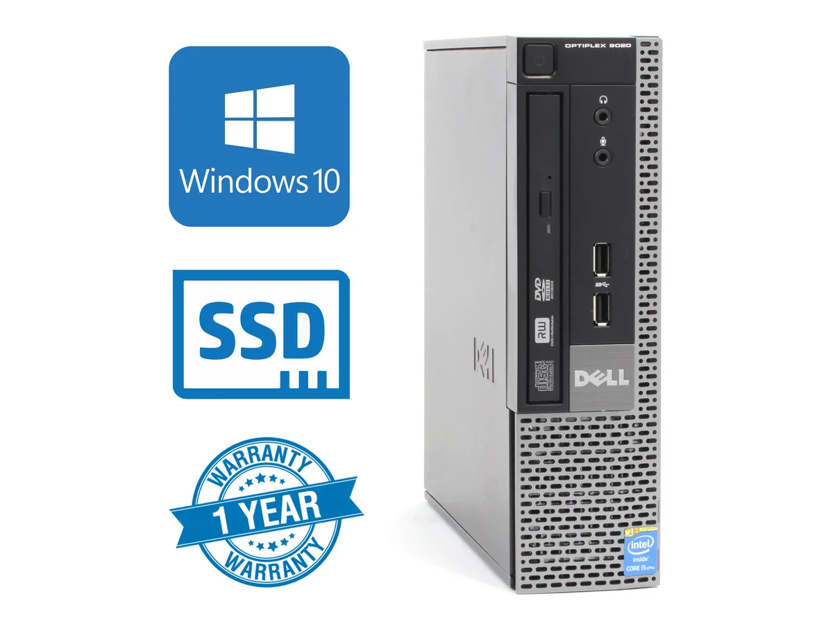 DELL DELL OptiPlex 9020 USFF desktop PC, i5-4570S 2.9 GHz, 16GB DDR3, 128GB SSD — product photo