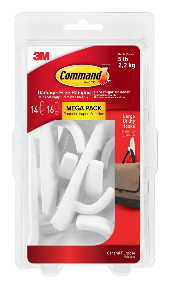  Command Large Utility Hooks 14 Hooks 16 Strips — product photo