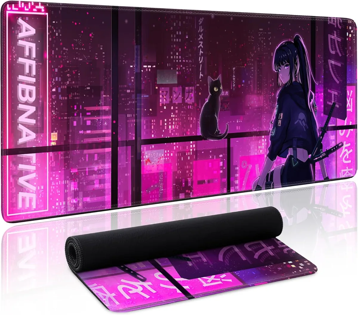 Brainwavz Brainwavz Japanese Samurai Anime Mouse Pad 31.5 x 11.8 in — product photo