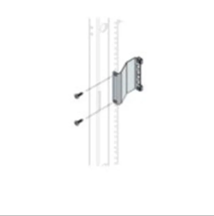 Middle Atlantic Middle Atlantic 2U Rackrail Recessor 3in Deep Black — product photo
