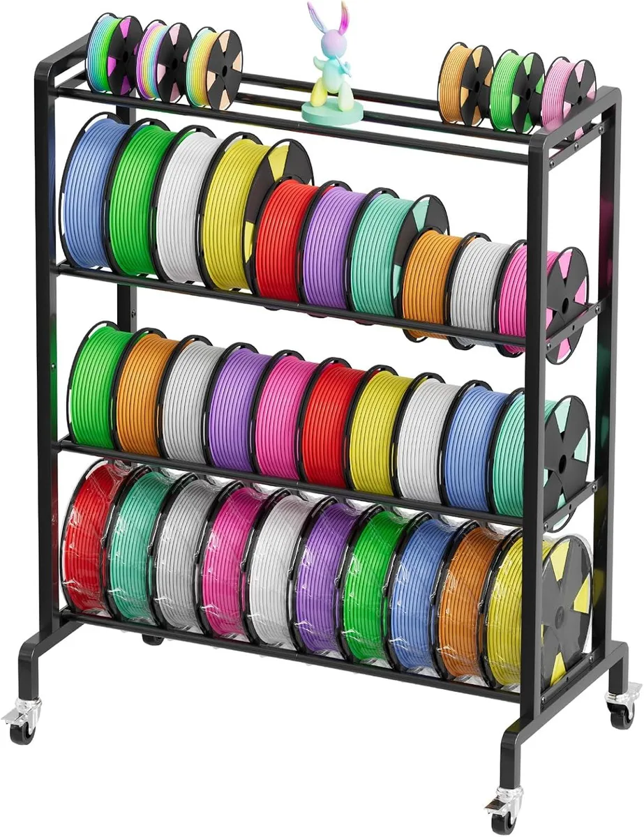BFKK BFKK 3D Printers Accessory Filament Storage Rack 4-Tier 50 Spools 80 kg With Wheels — product photo