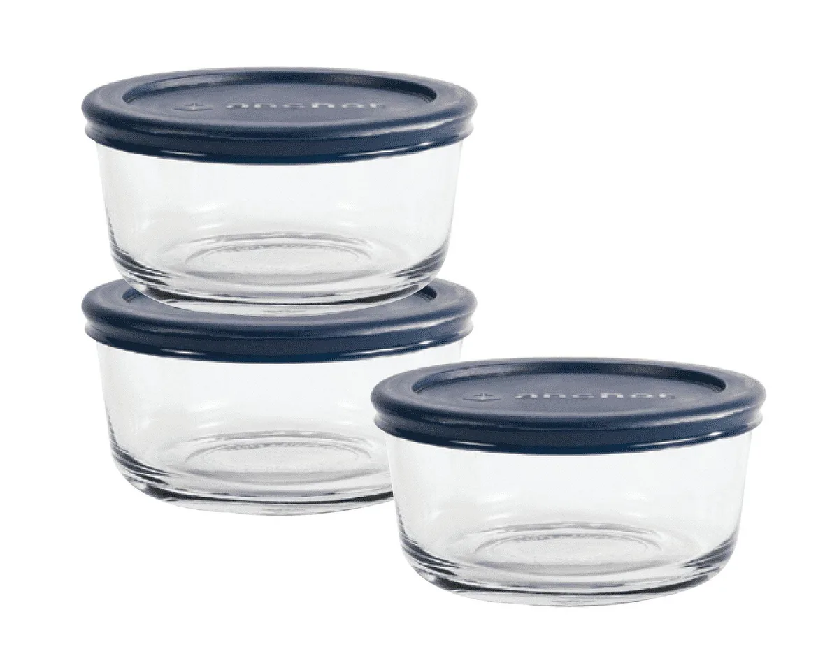 Anchor Hocking Anchor Hocking 1.5 qt Glass Food Storage Set of 3 — product photo