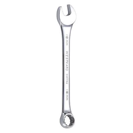 Chrome combination wrench 18 mm 12 point offset head
