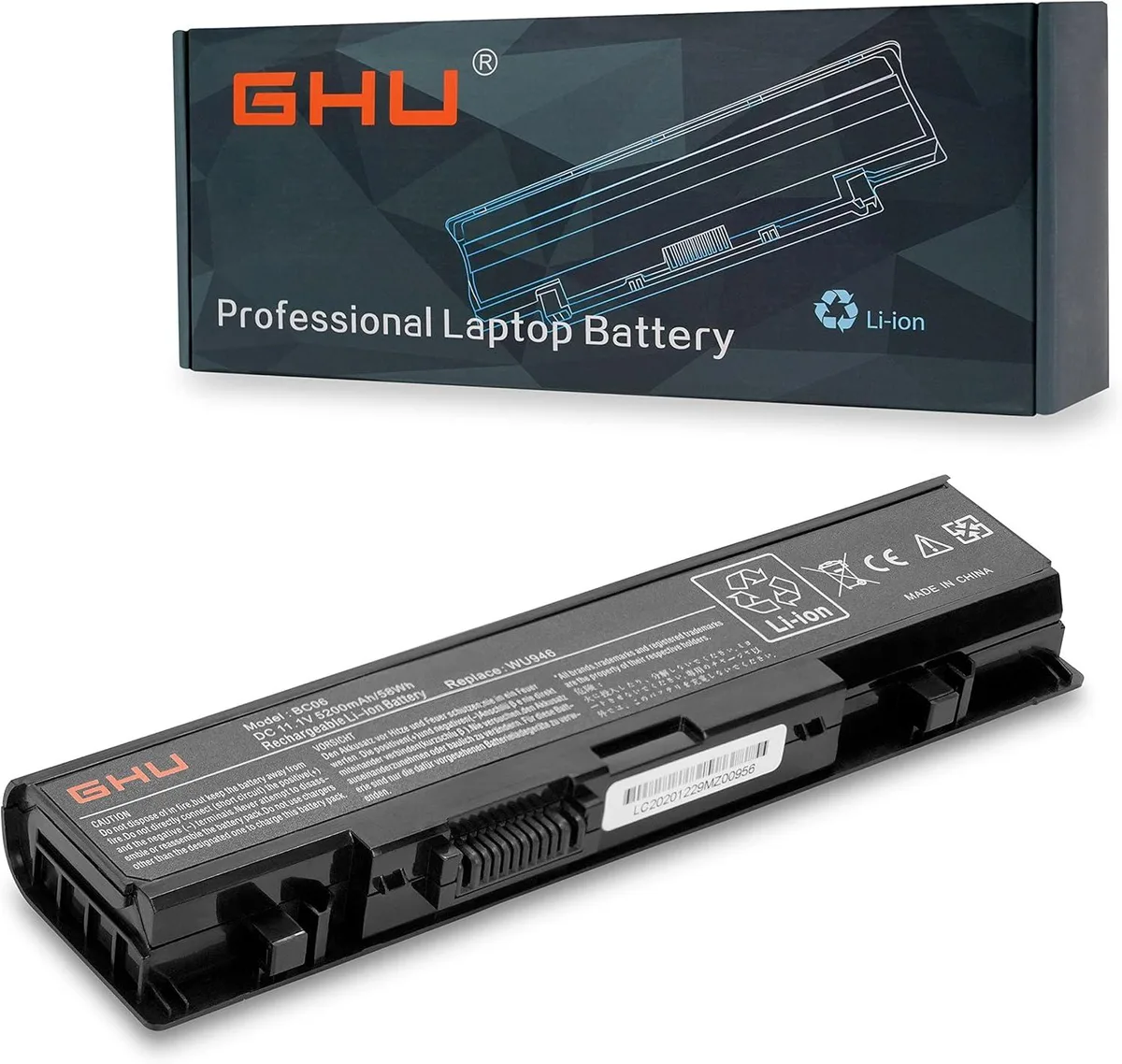 TAURKENAM TAURKENAM 6-cell 58Wh laptop battery for Dell Studio 1535/1536/1537/1555/1557/1558 — product photo