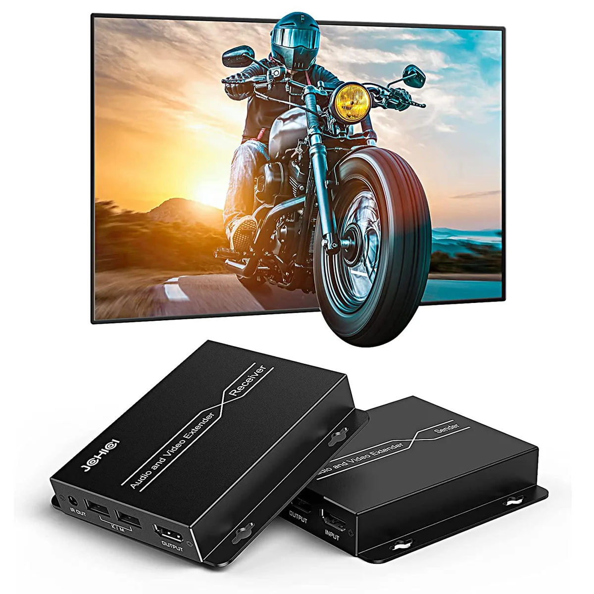 FOCUSTEC FOCUSTEC HDMI KVM Extender 1080P@60Hz 150-250m Cat5e/6 Loop Out USB IR — product photo