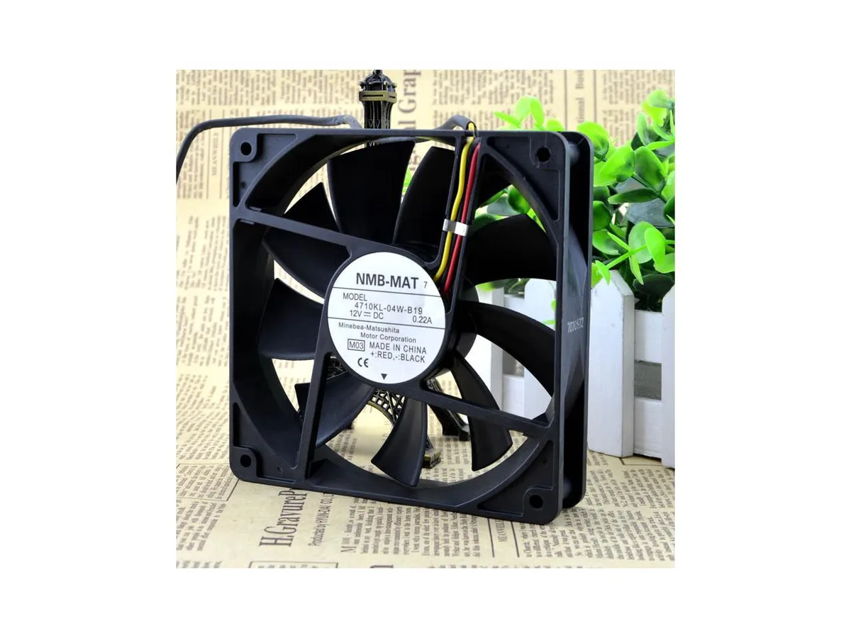Fans Fans 12025 12V 0.22A 12CM Silent Chassis Fan 4710KL-04W-B19 case fan — product photo
