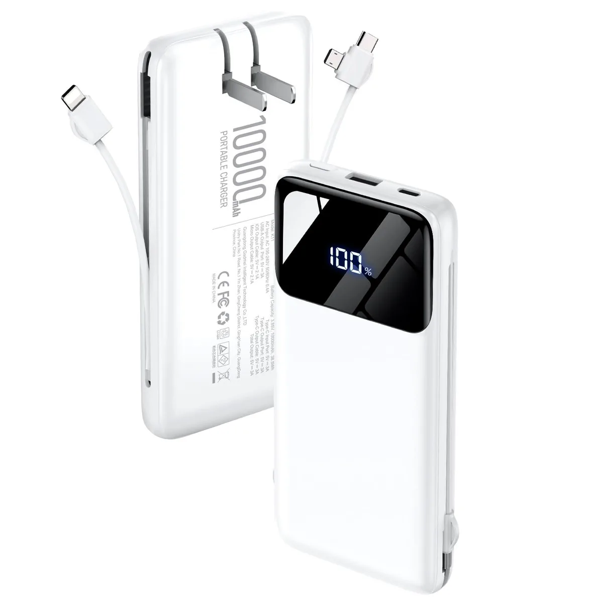  HYUCKOT K11 10000mAh power bank Snow — product photo