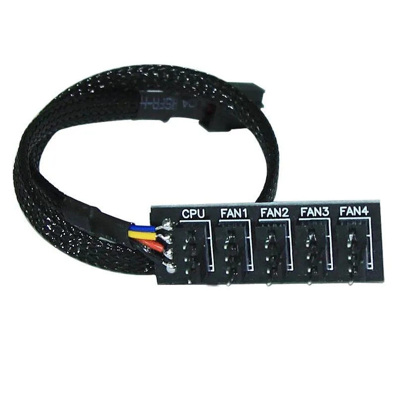 HETAI Digital Technology Co.,Ltd HETAI Digital Technology Co.,Ltd 10 Port PWM Fan Hub USB Cable 30cm — product photo