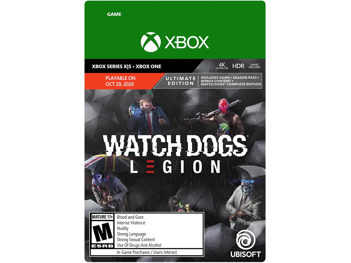 Ubisoft Ubisoft G3Q-00937 Watch Dogs Legion Ultimate Edition downloadable game — product photo