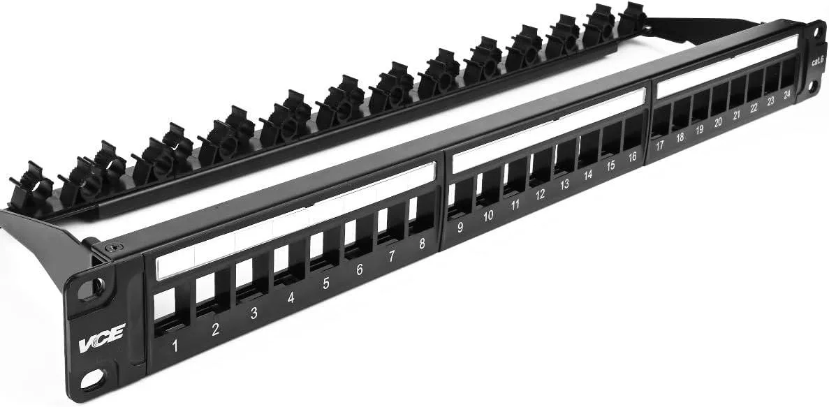 TAURKENAM TAURKENAM 24 Port 1U Blank Patch Panel 19 inch — product photo