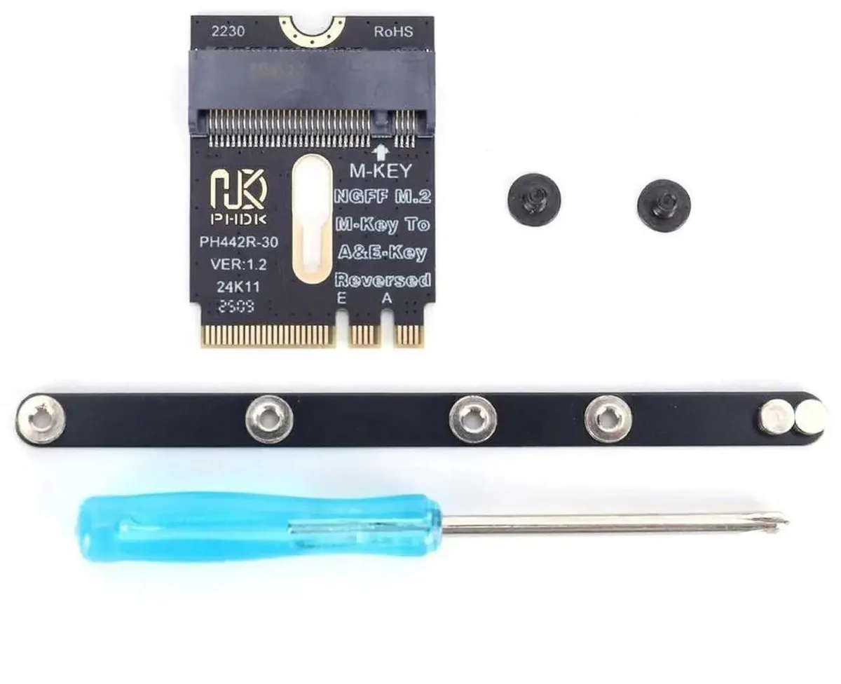 Vszerda Vszerda NGFF A+E-Key to NVME M-Key PCI-E 4.0 Adapter 2280 — product photo