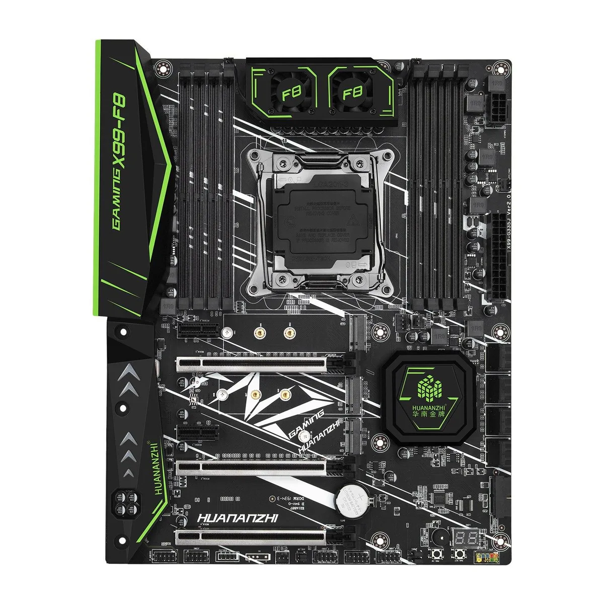 WMtec WMtec F8 X99 Server Motherboard with Intel Xeon E5-2666 v3 2x8GB DDR4 2400 REG ECC — product photo