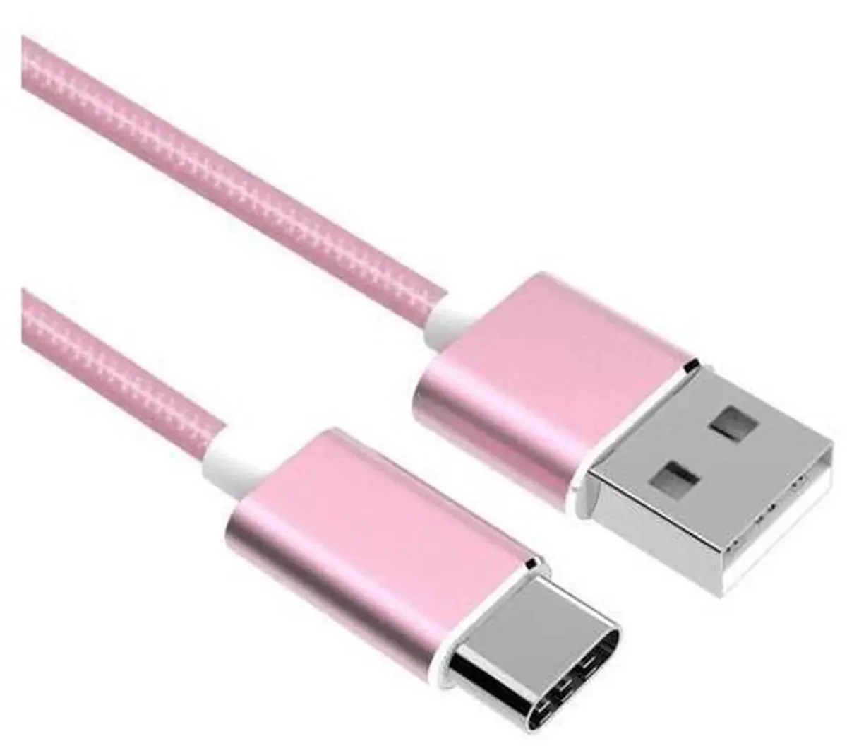 USB 3.1 Type-C to USB-A cable with reversible connector and reinforced joints