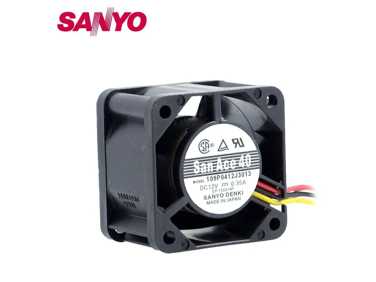 Fans Fans 40×40×28 mm 12 V 0.35 A dual ball bearing case fan 109P0412J3123 — product photo