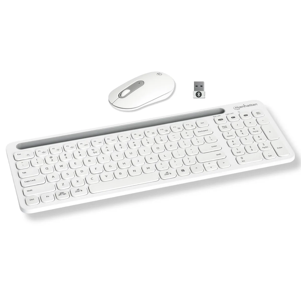 MANHATTAN MANHATTAN 64820 Bluetooth Keyboard White 104 Keys — product photo
