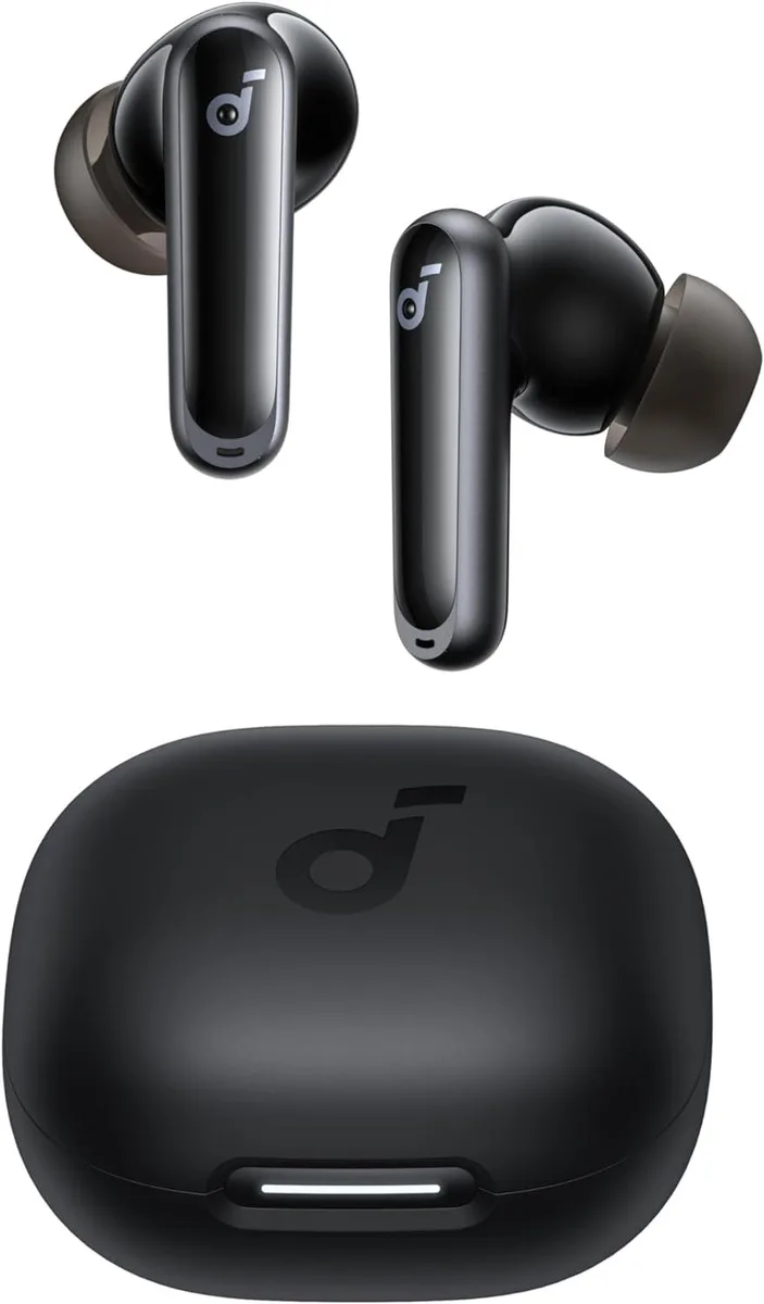 Anker Anker Soundcore P40i Adaptive ANC Earbuds Black 12H 60H 11mm 6 mics 2-in-1 Case Stand IPX5 Bluetooth 5.3 — product photo