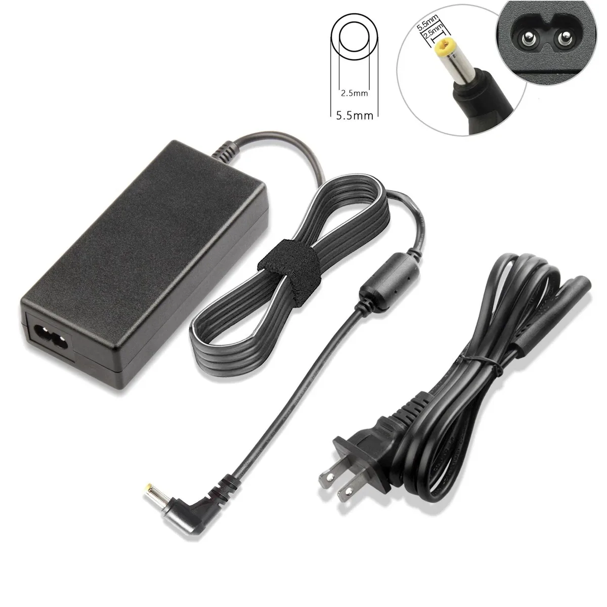 RAYBESTOS UNBRANDED RAYBESTOS UNBRANDED 65W 19V 3.42A 5.5x2.5mm Power Adapter for HP Pavilion 23xi 27xi — product photo